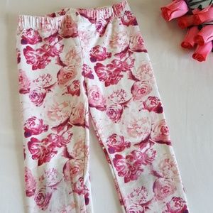 Gap Floral Rose Thick Leggings